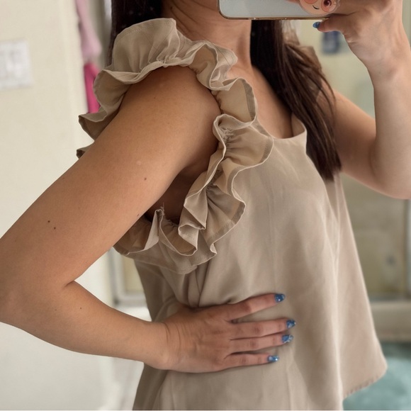 Ruffle Sleeve Top - Picture 1 of 3